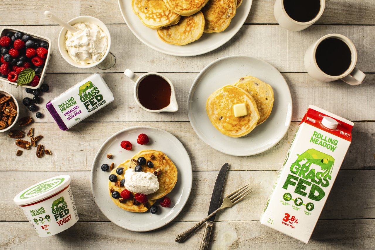 Fluffy Maple Fluffy Maple Pecan Pancakes | Rolling Meadow Dairy