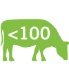 Farms have less than 100 cows